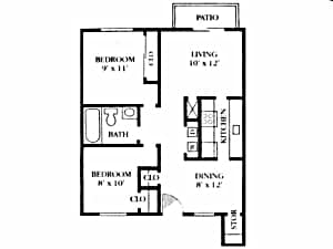 2BR/1BA - Two Bed / One Bath Flat