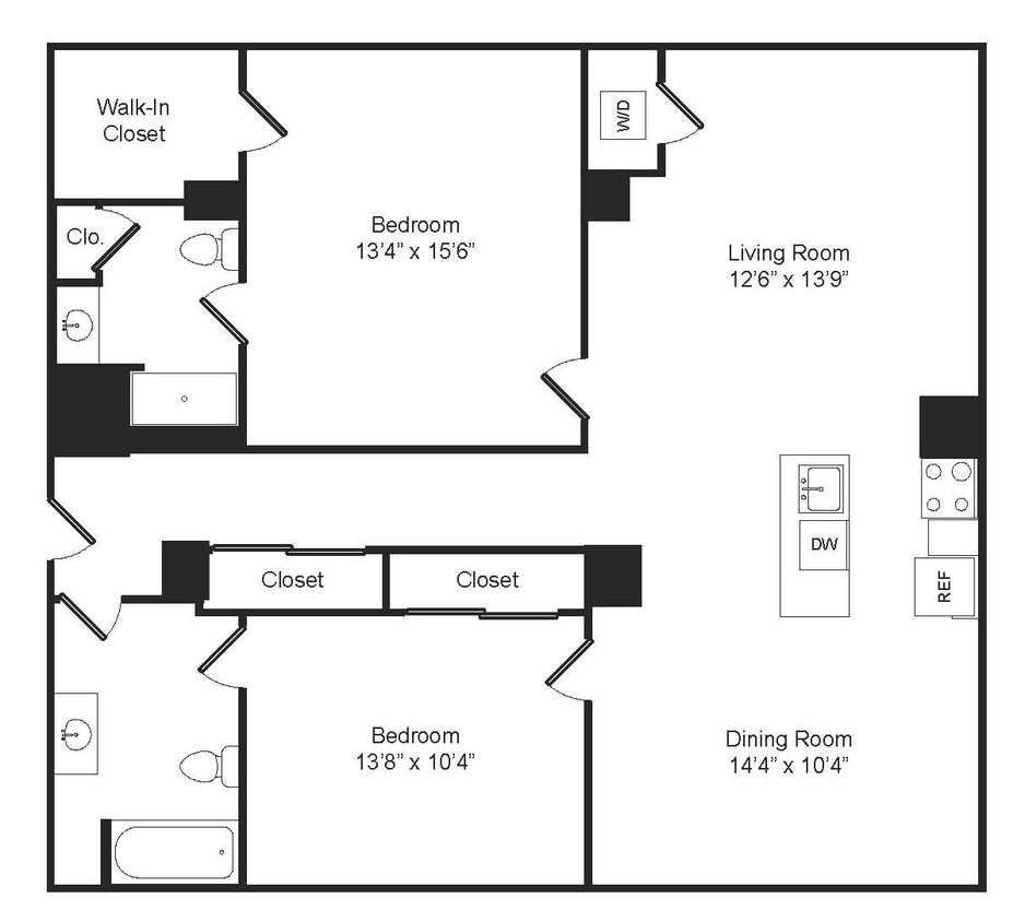 2 Bedroom Split 105 - 2 Bedroom Split 105