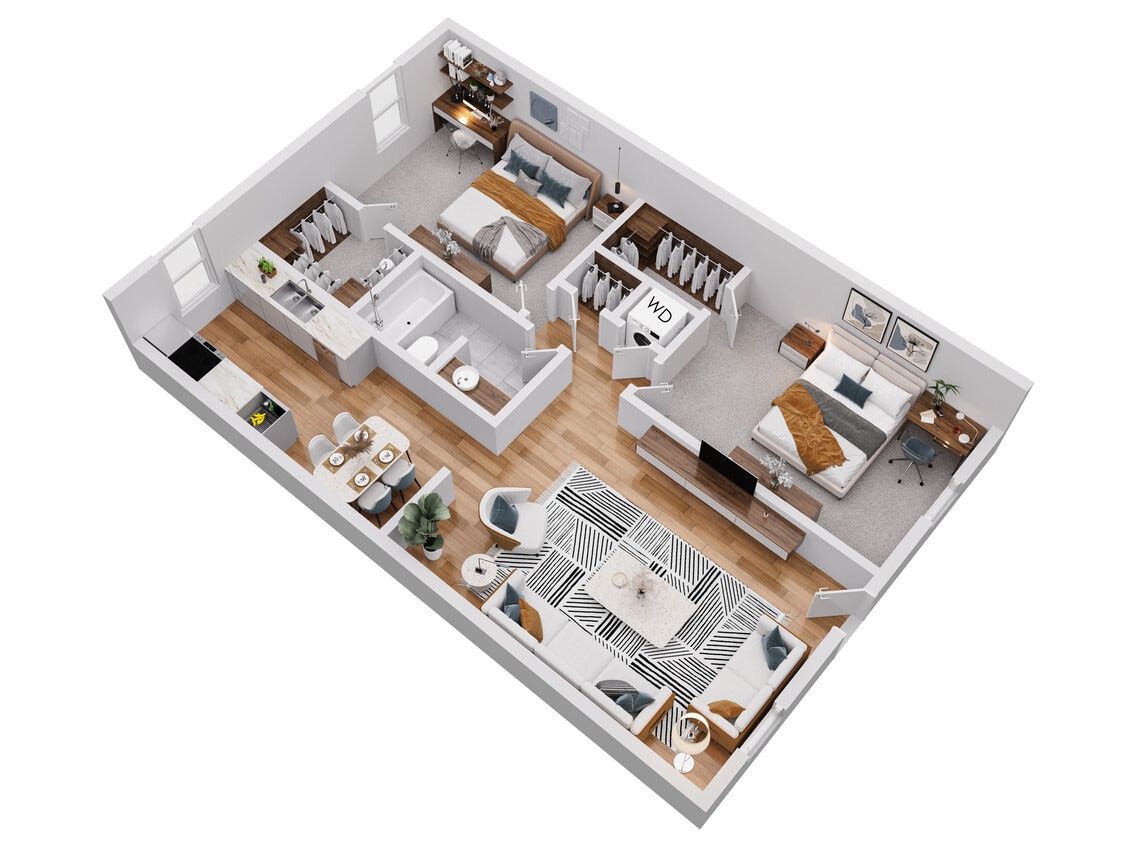 Floor Plan - 2x2