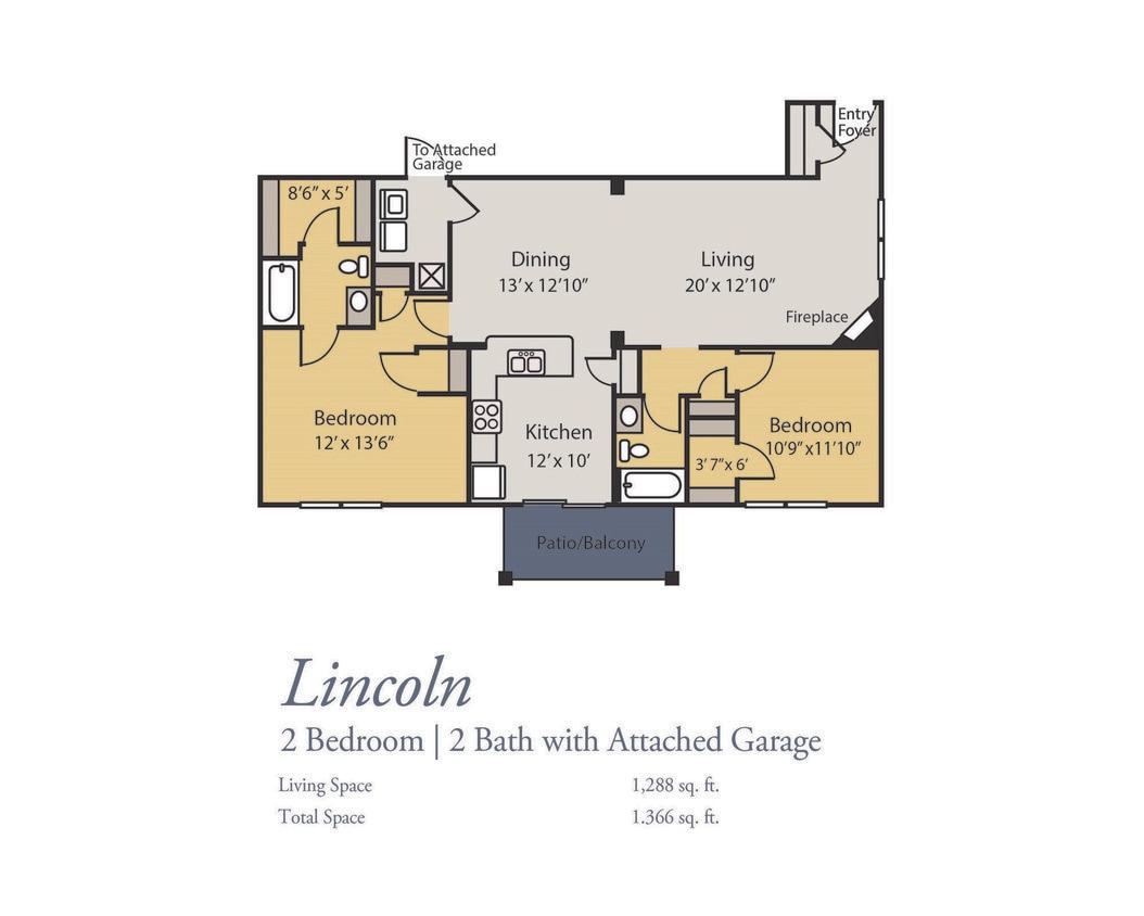 Floor Plan - Lincoln with Garage
