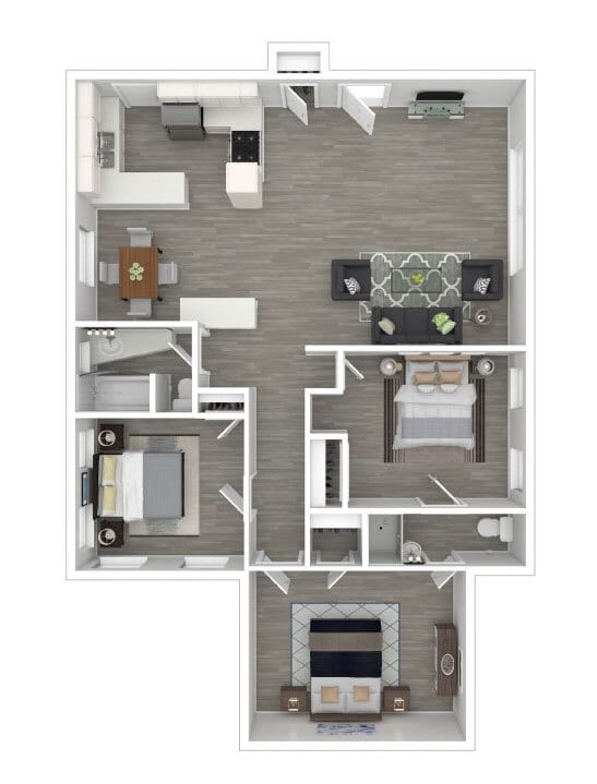 Floor Plan - 3 Bed 2 Bath Bungalow
