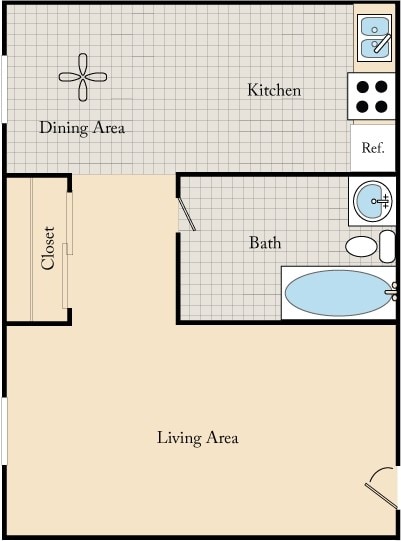 Floor Plan - Studio