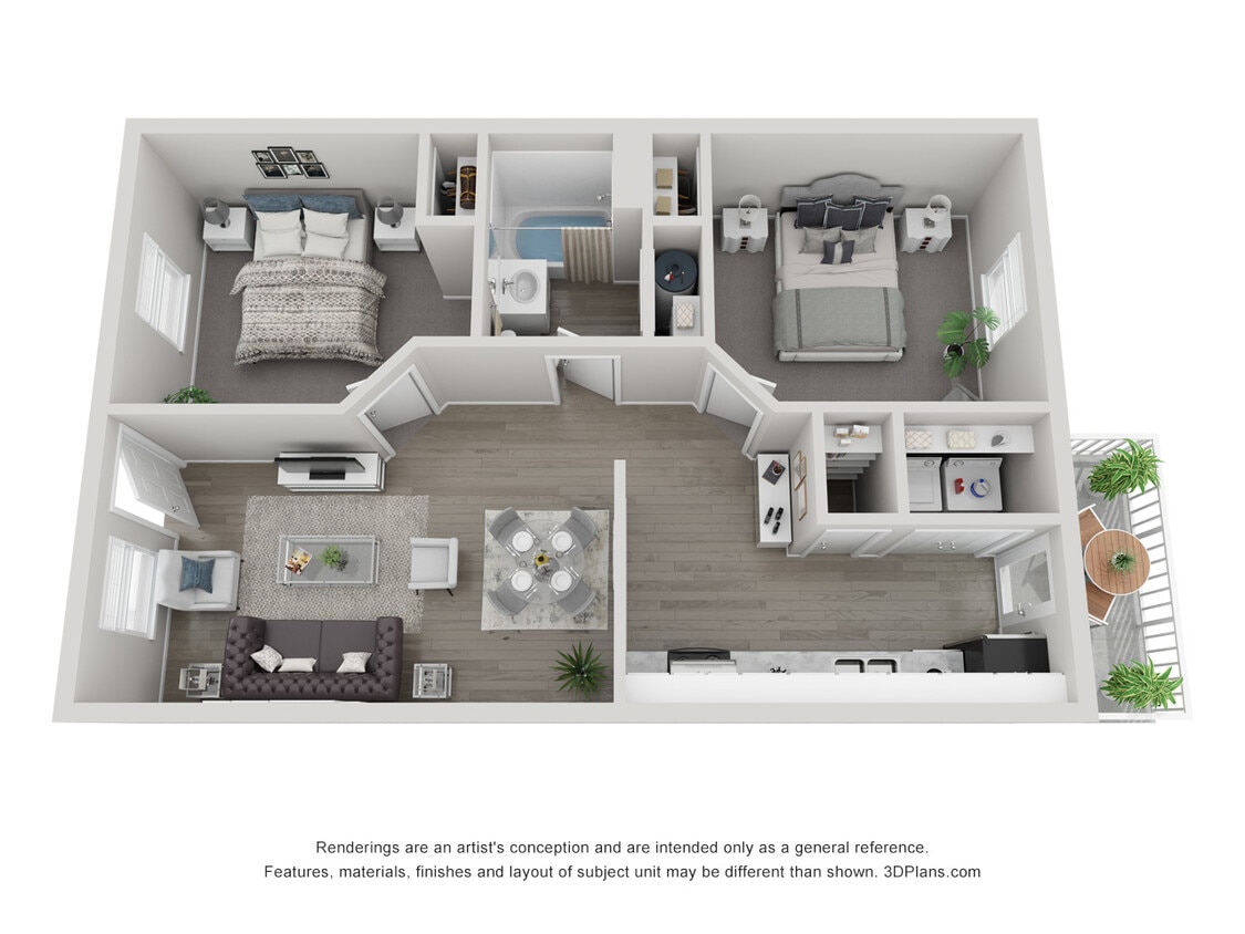 Floor Plan - 2x1 Standard - Call For Availability