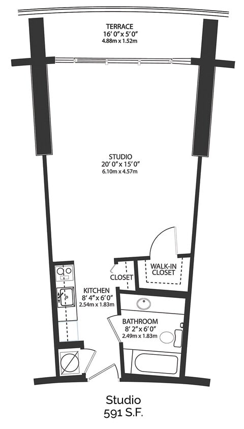 Floor Plan - Studio