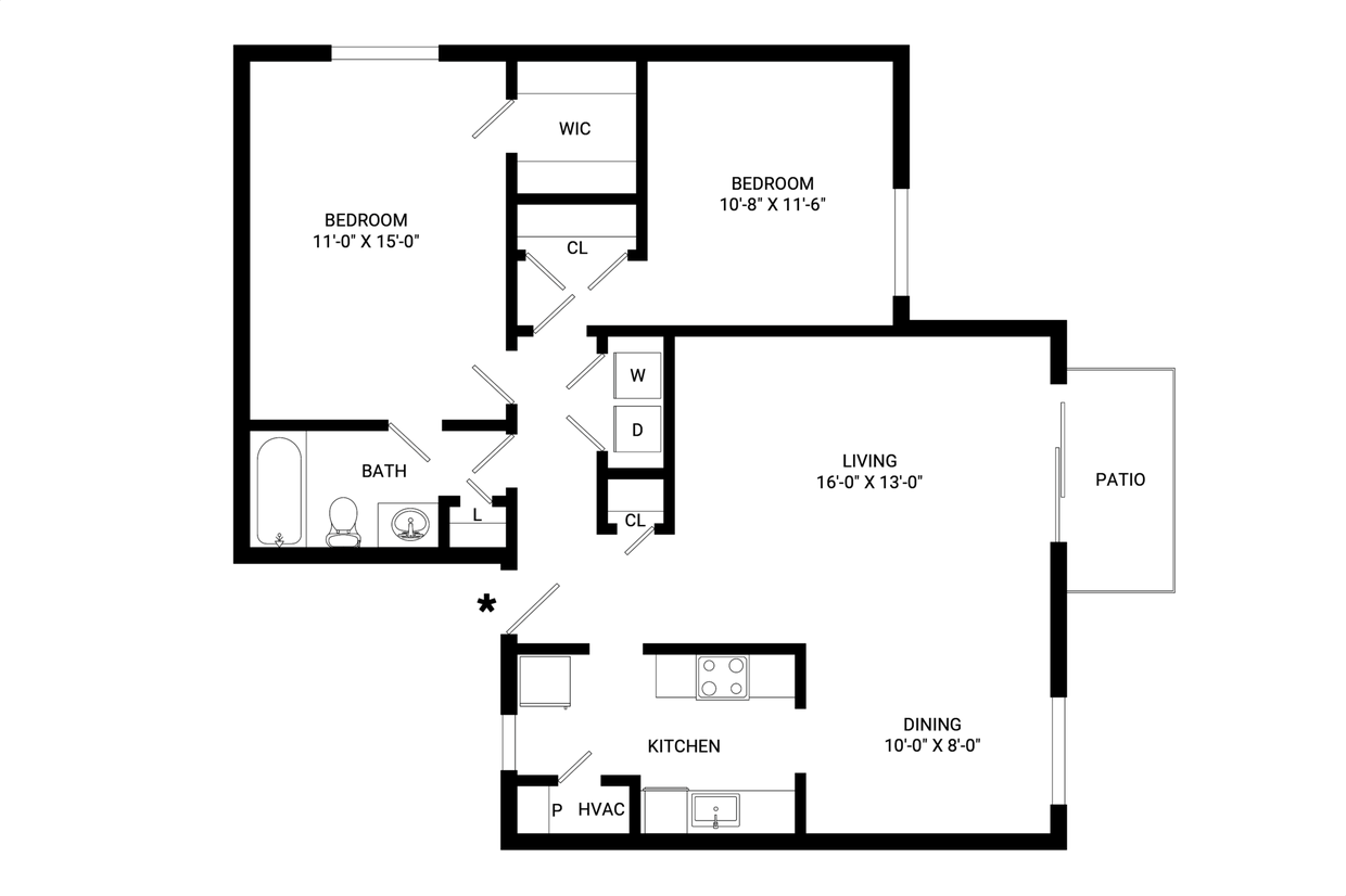 Floor Plan - Emery - Renovated