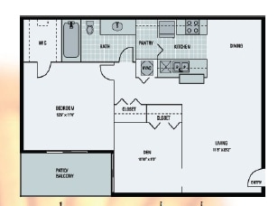 Inverness - B1 - 2 Bedroom,1 Bathroom