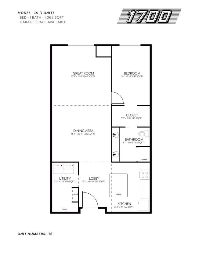 Floor Plan - Model D1