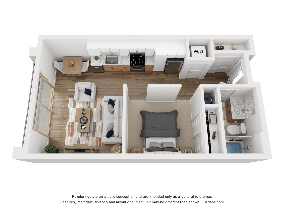 Floor Plan - Urban One Bedroom