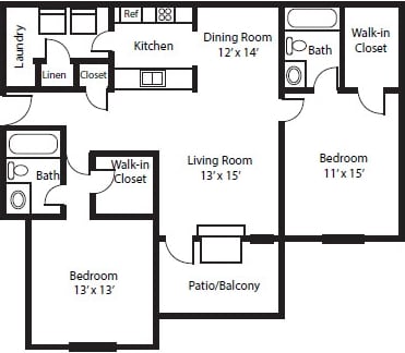 2BR/2BA - The Khaki