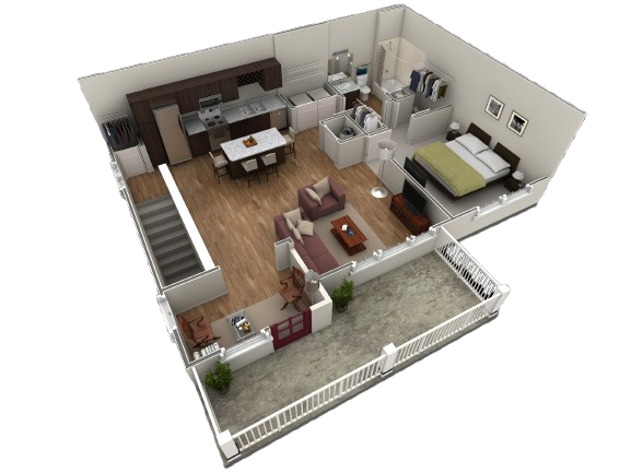 Floor Plan - 1 BR Grand Overlook