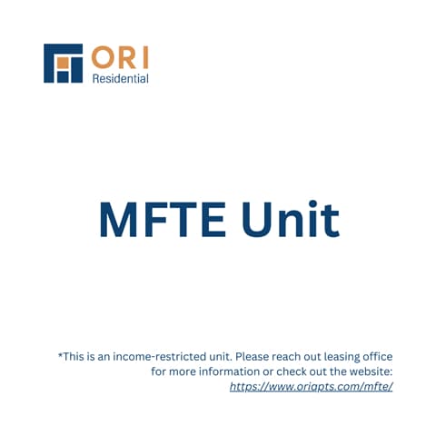Floor Plan - 1 Bed B MFTE APPLICANTS ONLY