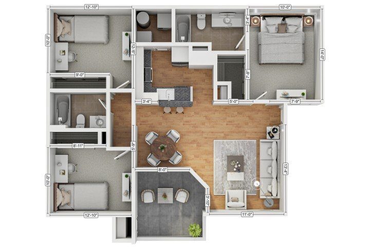 Floor Plan - 3a2