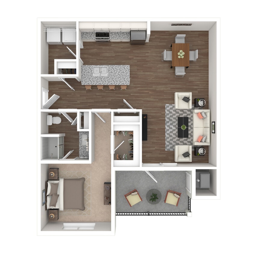 Compass - Balcony - 1 Bed, 1 Bath, 1084 sq. ft. - Compass - Balcony
