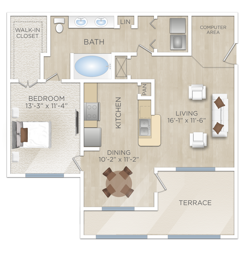 Floor Plan - La Valencia (A3)