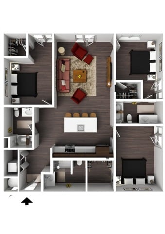 3 Bedroom - Sterling - Furnished