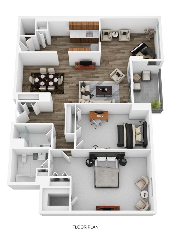 Floor Plan - 2 Bedroom 2 Bath with Den