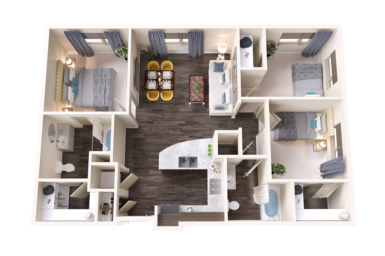 Three Bedroom Apartment in Norman, Oklahoma - Pearl