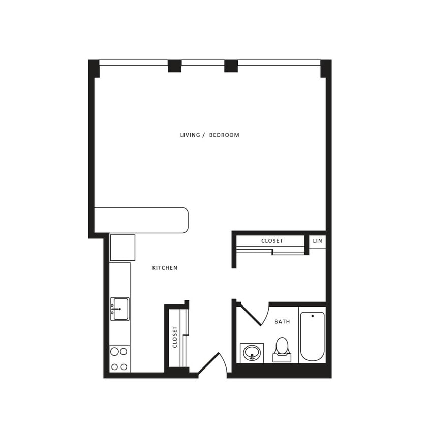 Floor Plan - Studio-S05 Classic