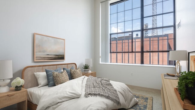 Carpeted Bedroom - Lofts at Kendall Square