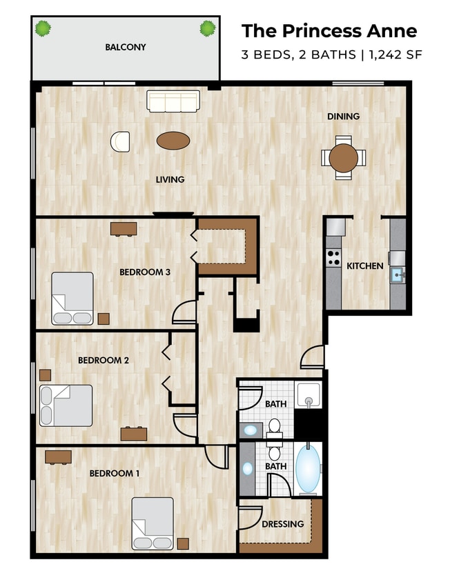 Floor Plan - The Princess Anne