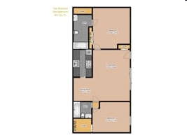 2BR/2BA - 2BR/2.0BA