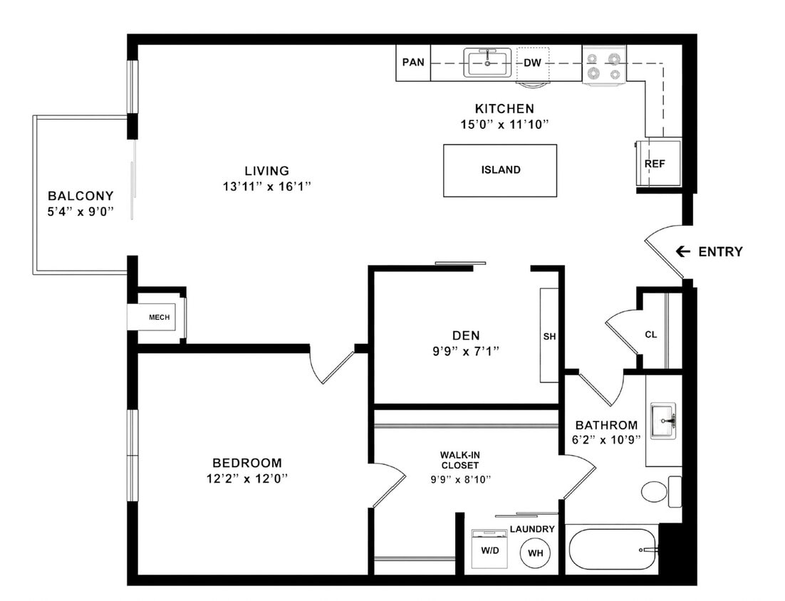 A7D Floor plan W Dimensions - A7D