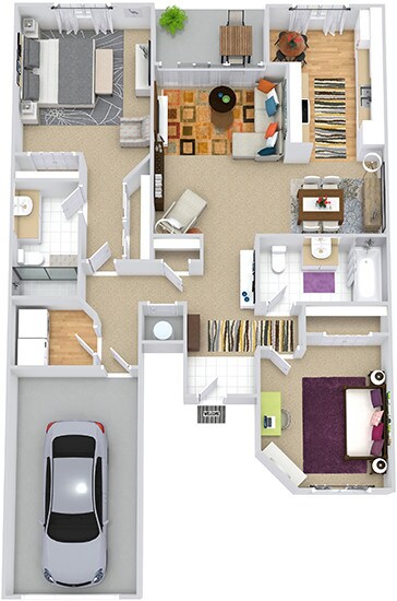 Floor Plan - Brighton with Attached Garage