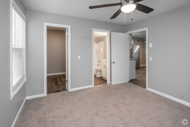 1BR, 1BA - 588SF - Bedroom - Maple Creek Apartments