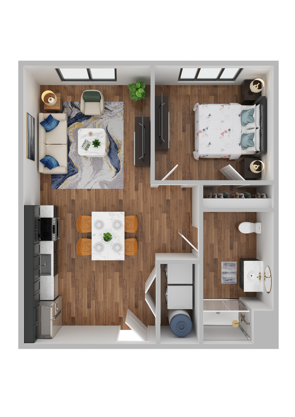 Floor Plan - 1-1C