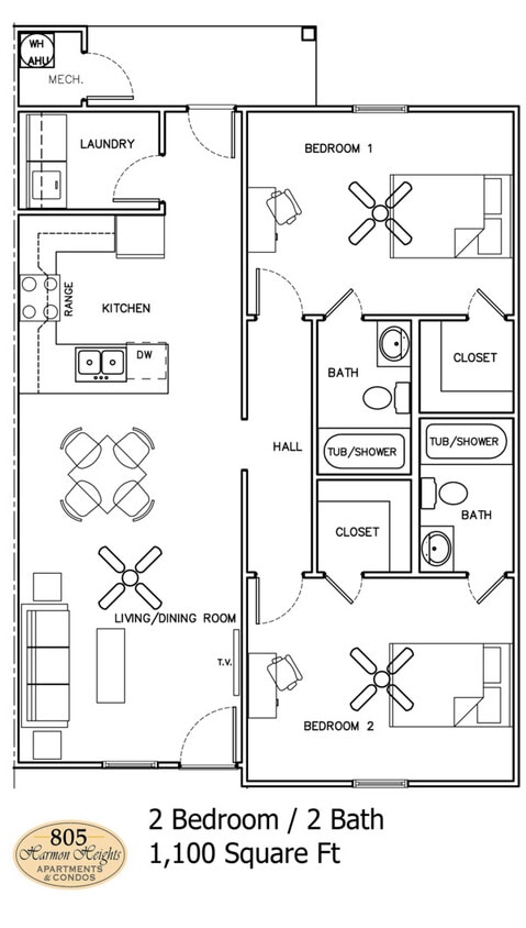 Floor Plan - Two Bedroom
