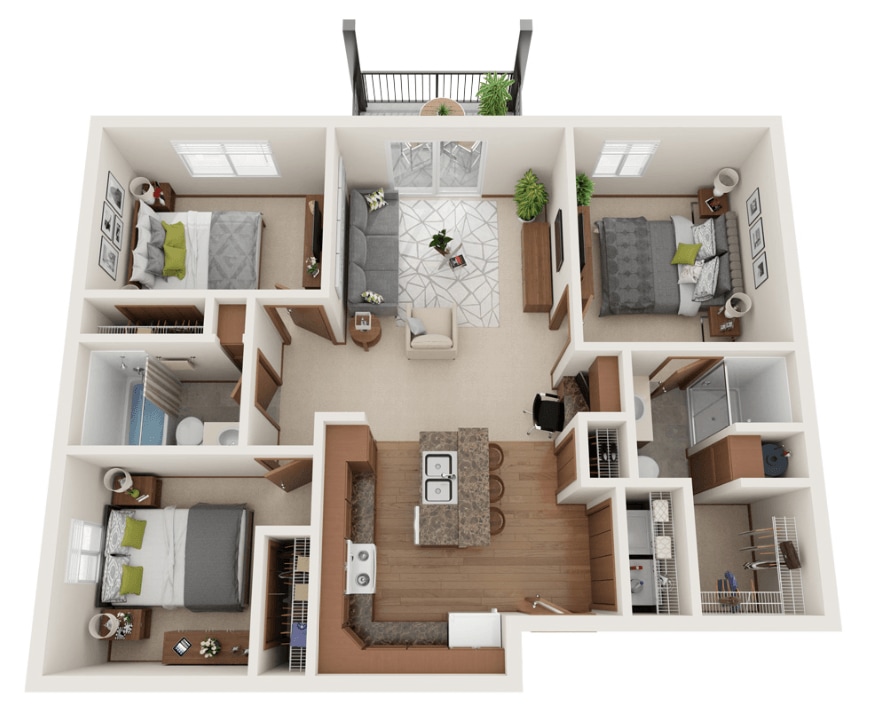 Floor Plan - 3 Bedroom
