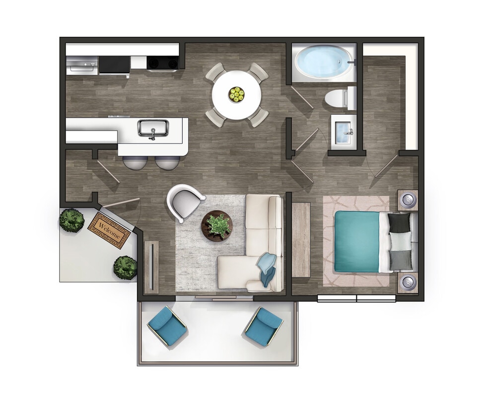 Floor Plan - Evian Renovated