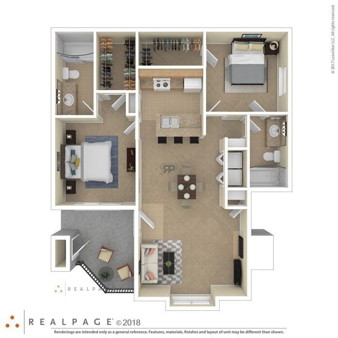 Floor Plan - Large Two Bedroom