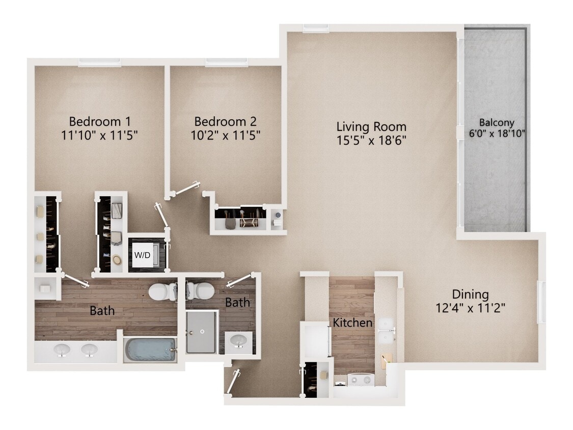 Floor Plan - Dana Point 2 Renovated