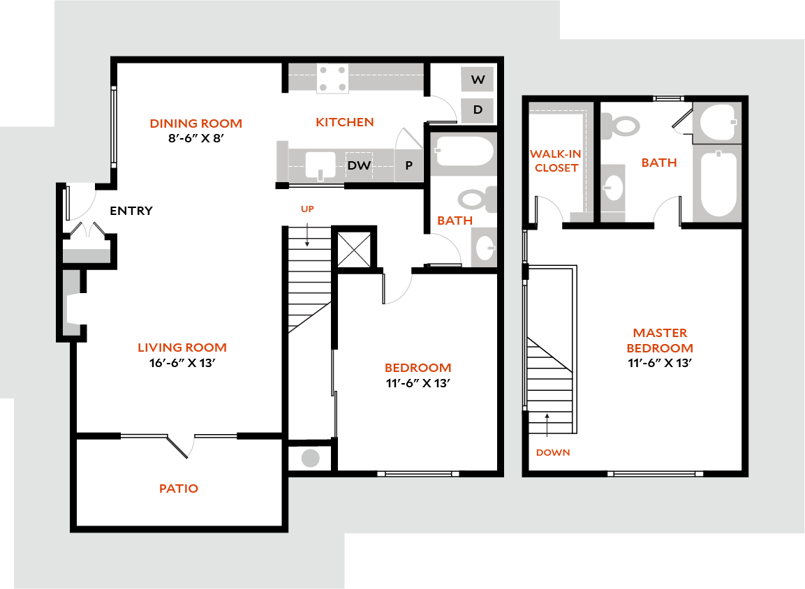 Floor Plan - South 2B