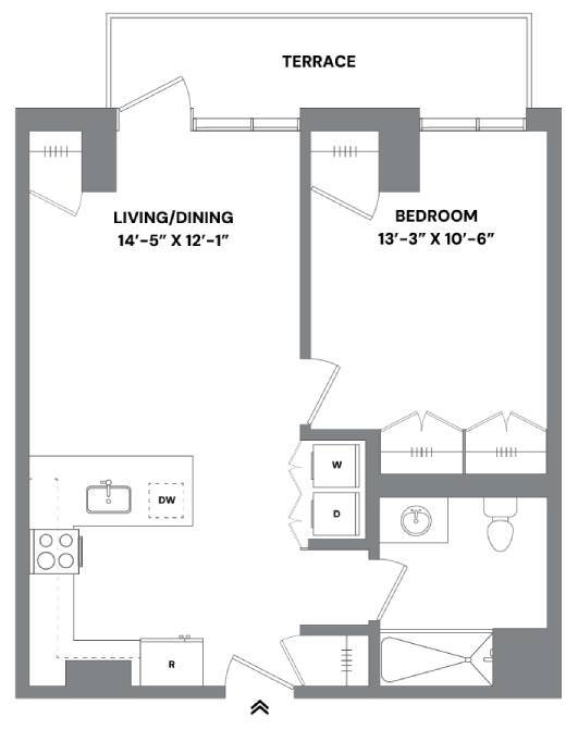 Floor Plan - 1D-1