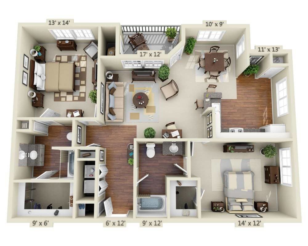 Floor Plan - Plan B2D