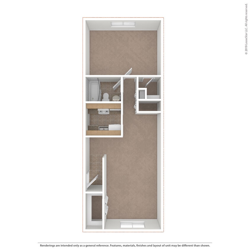 Mid-Size: Beds - 1: Baths - 1: SqFt Range - 720 to 720 - 1x1 Medium