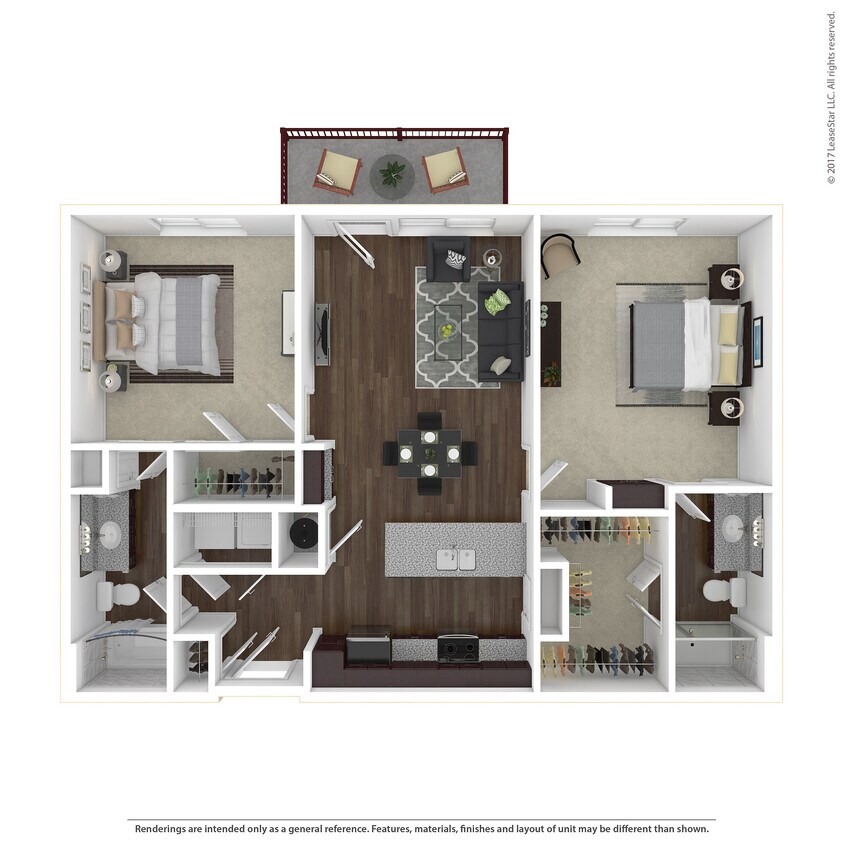 B1 3D Floor Plan - B1