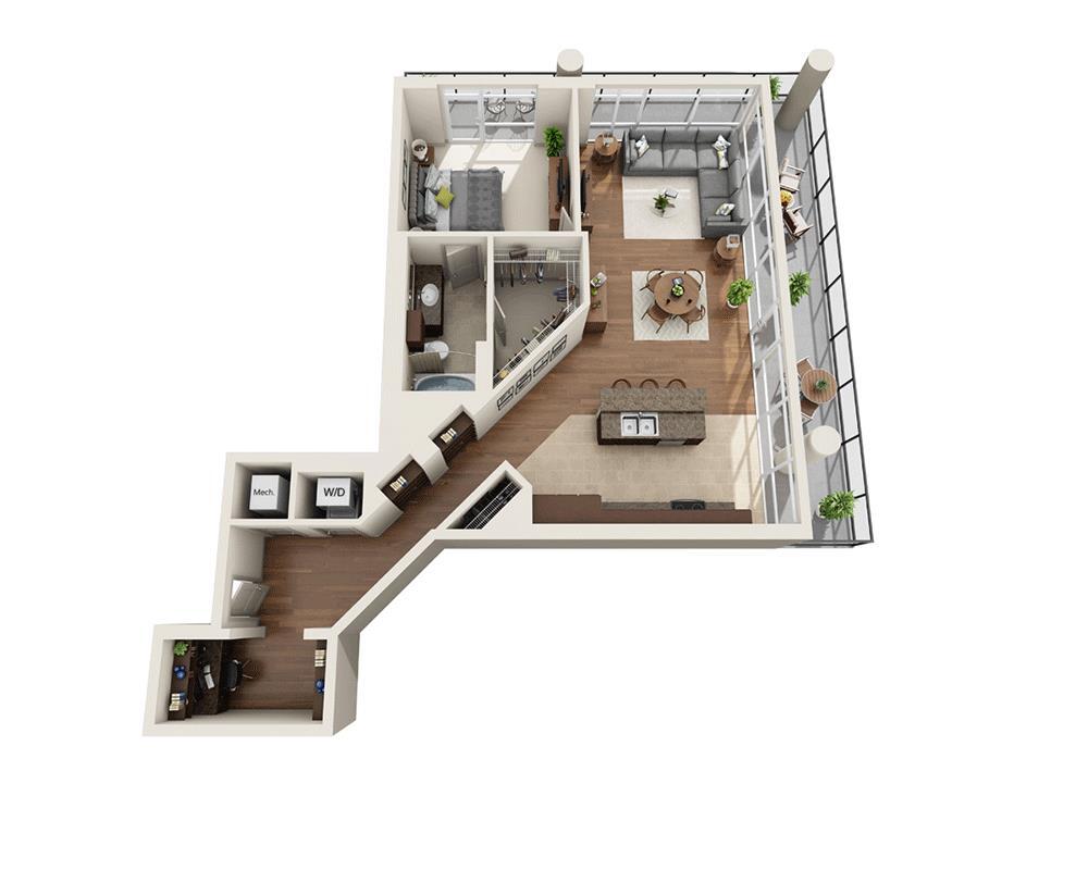 Floor Plan - Plan I (A1I)