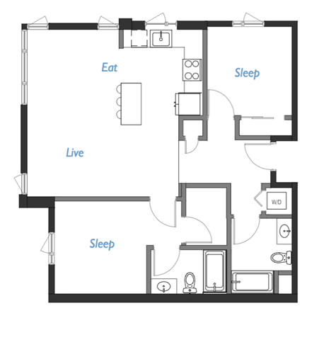 Floor Plan - A2- 2B