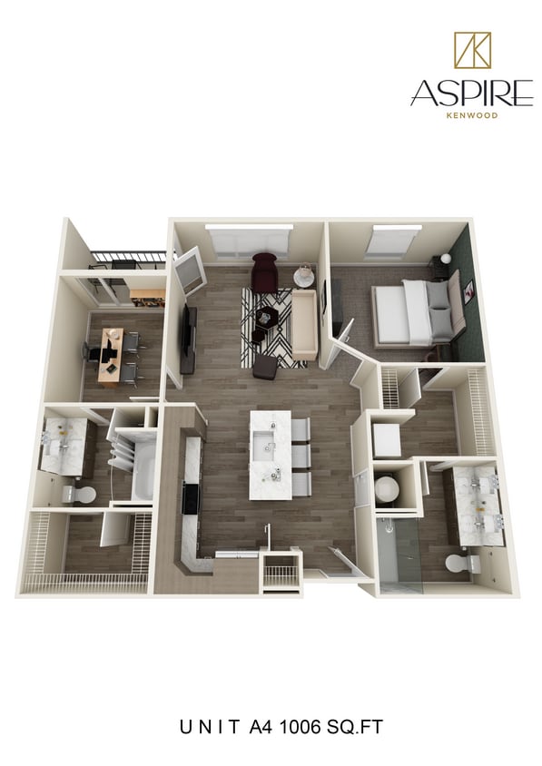 7431-AspireKenwood_Unit A4_Floorplan.jpg - One Bedroom