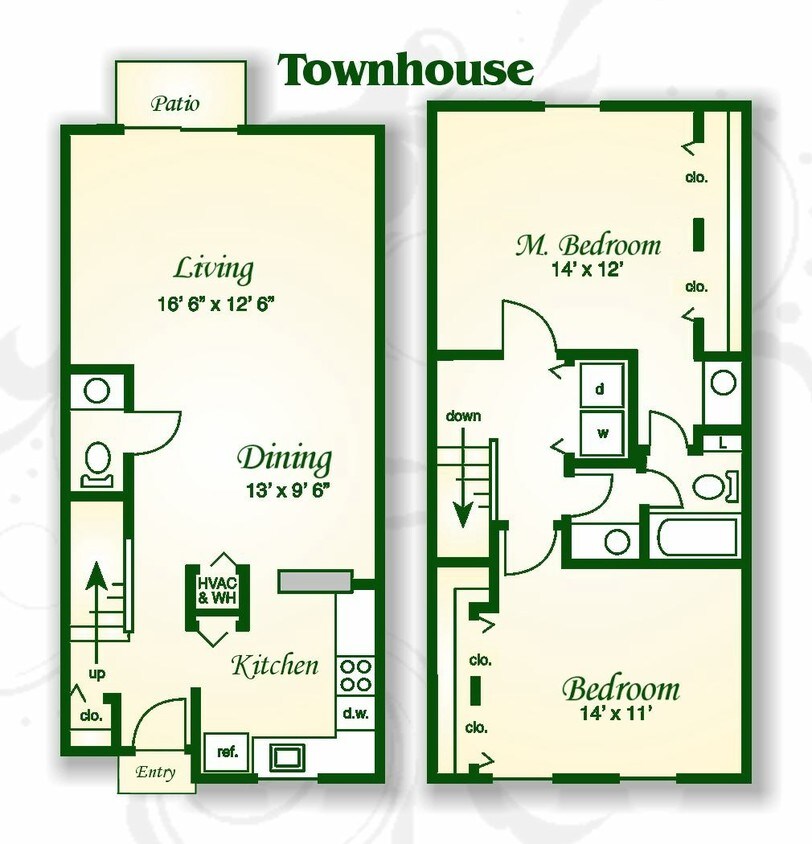Floor Plan - The Jackson Townhouse