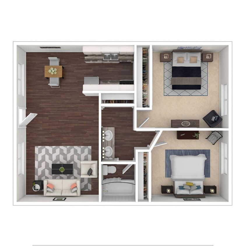 Floor Plan - 2X1 A Renovated