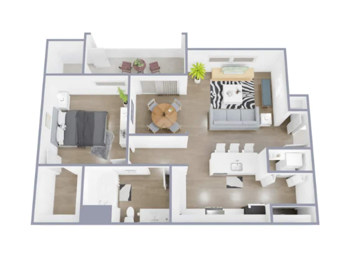 Floor Plan - 1x1