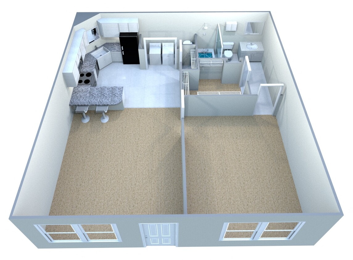 Floor Plan - Custom Deluxe III Executive Suite - Fully Furni...
