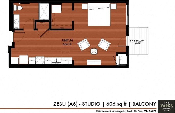 Floor Plan - Zebu (A6)