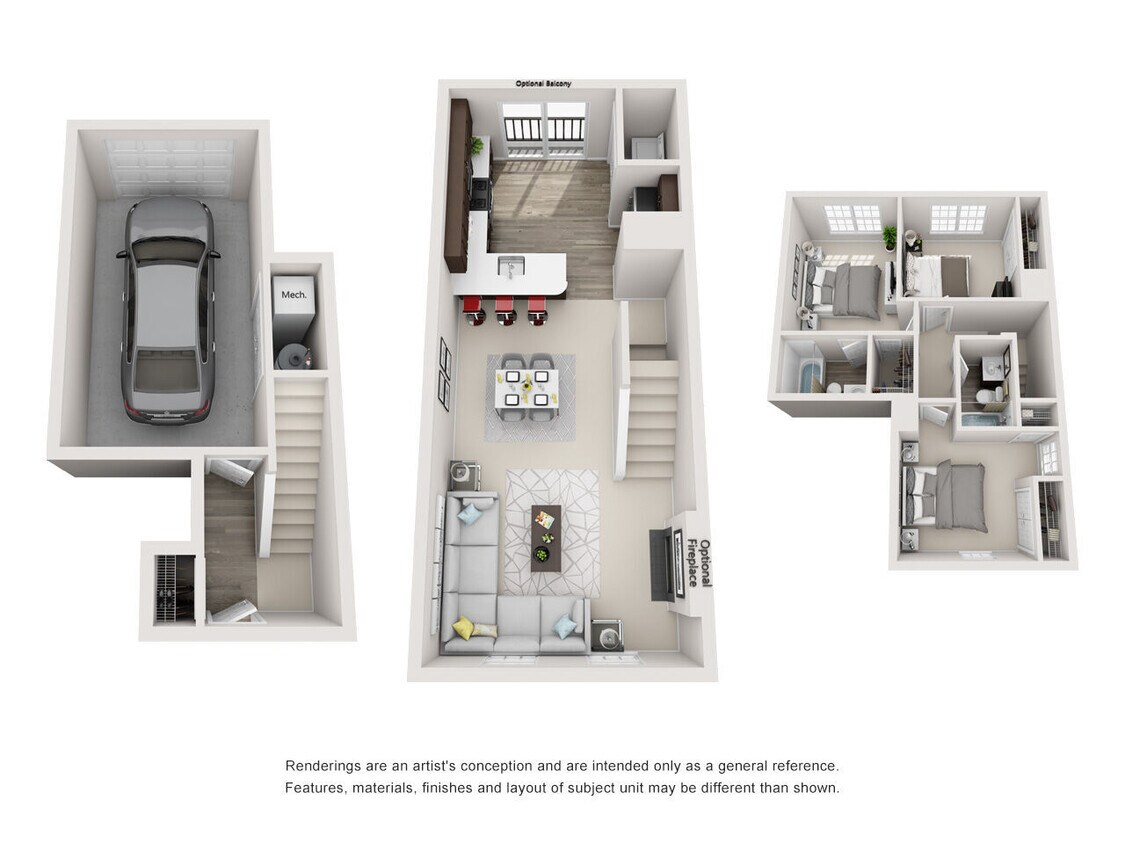 Savannah floor plan Huntington at King Farm - Savannah