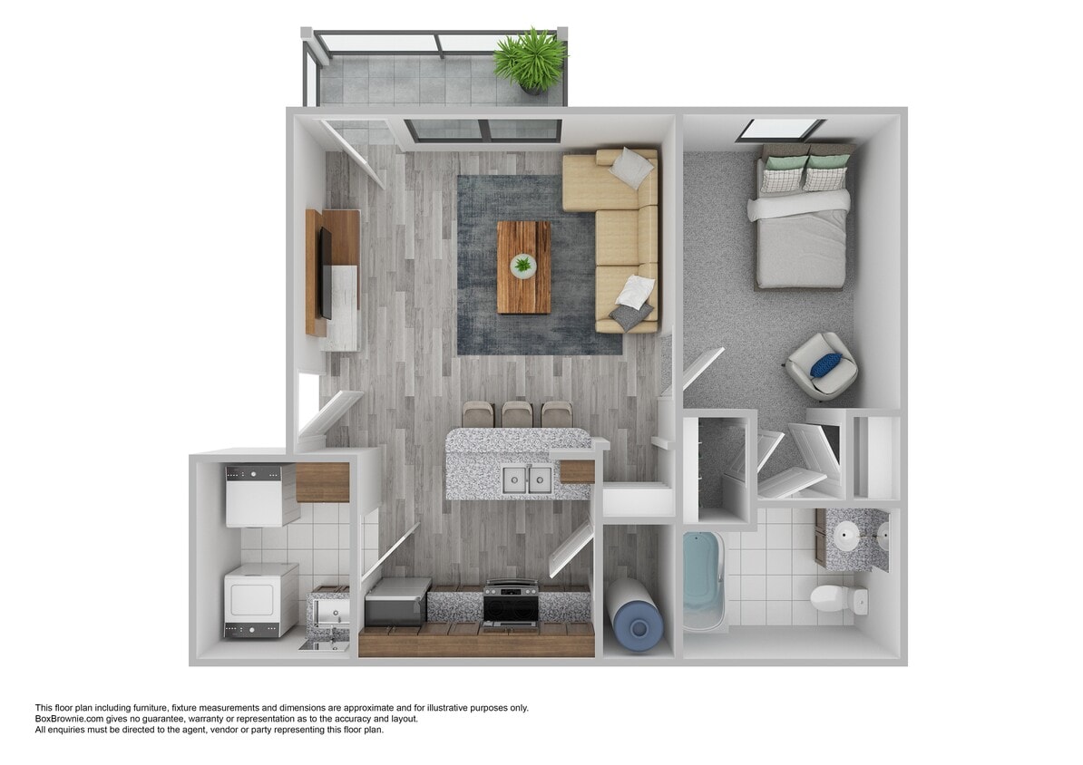 Floor Plan - 1x1