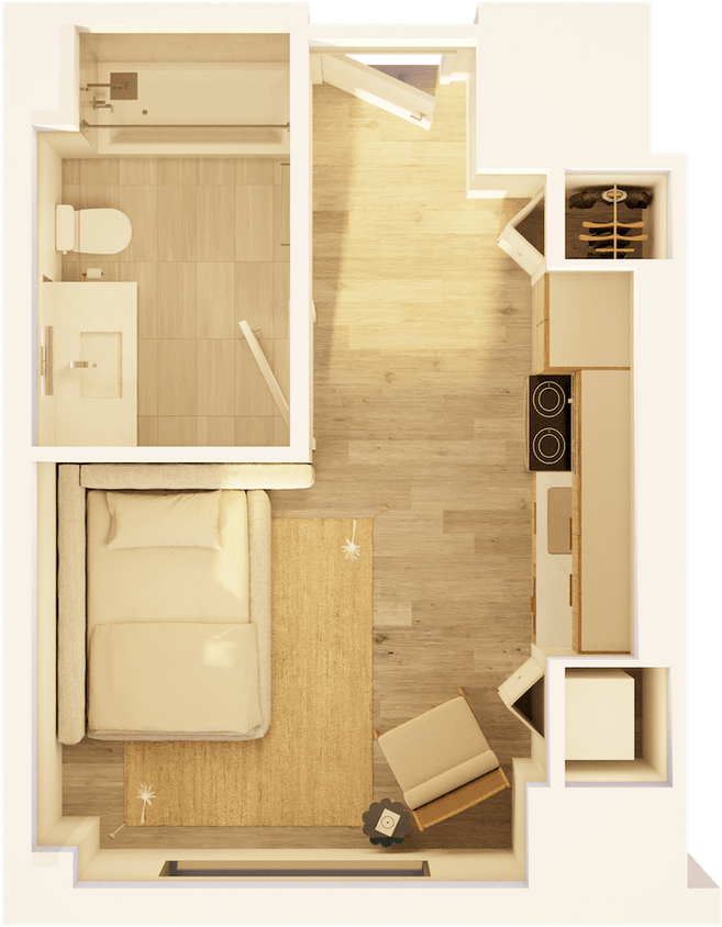 Floor Plan - West Studio City C